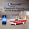 QFX Bluetooth 1959 Retro Classic Car Speaker Dual 2inch Speakers HandsFree Link Builtin Microphone FM Radio and LED Party Lights Red BT1959RED