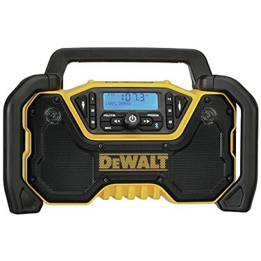 DEWALT 12V20V MAX Portable Bluetooth Radio Cordless 100 ft Range 35 Subwoofers Jobsite DCR028B
