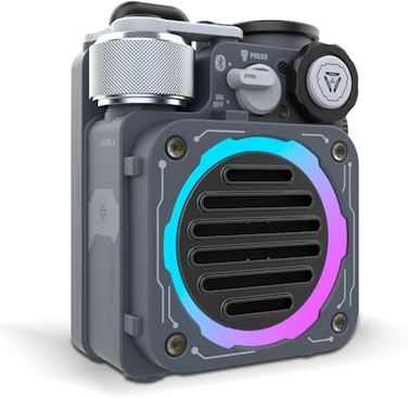 Muzen Cyber Cube Bluetooth Speaker Bluetooth 50 Portable Speaker with Fidget Spinner Crystal Clear Sound with RGB LED Light Wireless Speaker Waterproof Speakers for Indoor Outdoor