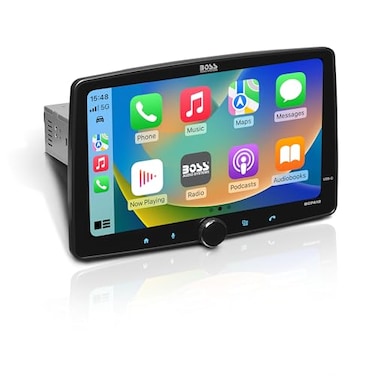 BOSS Audio Systems BCPA12 Single Din Car Stereo Apple CarPlay Android Auto 12 Inch Touchscreen Bluetooth No DVD CD Player Radio Receiver