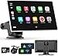 Madoec Portable Apple Carplay Screen for Car 9 Wireless Apple Carplay Android Auto4K Dash Cam1080p Backup Camera DVRCar Audio Receivers GPS Navigation Mirror Link BluetoothFM Siri
