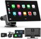 Madoec Portable Apple Carplay Screen for Car 9 Wireless Apple Carplay Android Auto4K Dash Cam1080p Backup Camera DVRCar Audio Receivers GPS Navigation Mirror Link BluetoothFM Siri