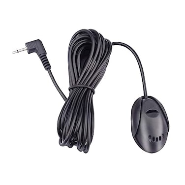 Bestycar Universal 35mm Car Radio Stereo External Microphone for Car Stereo Radio Vehicle Head Unit Bluetooth Enabled Audio Receiver GPS DVD with 3m Cable Plug and Play