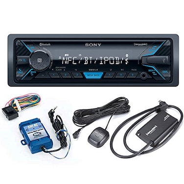 Sony DSXA405BT Receiver with Bluetooth and Sirius XM Tuner and Steering Wheel Control Interface Bundle