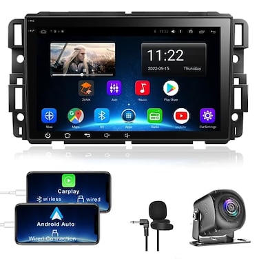 Inexaccessories 464 Android 13 Car Stereo Radio for Chevy Silverado Impala GMC Sierra Buick Enclave 20072012 8 IPS Touch Screen Car Radio Buildin GPS Wireless CarPlayAndroid Auto Backup CameraDSPSWC