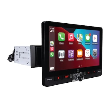 Dual Electronics DCPA81W 8inch Certified Apple CarPlay Android Auto Wired or Wireless Single DIN and Double DIN Touchscreen Car Stereo Bluetooth Front and Rear Camera Inputs USB Charging