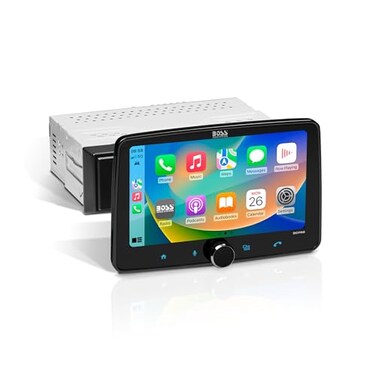 BOSS Audio Systems BCPA8 Single DIN Car Stereo Wireless Apple CarPlay Android Auto 8 Inch Touchscreen Bluetooth AMFM Radio Receiver