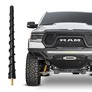 VOFONO Truck Antenna for Dodge Ram 1500 Accessories 20092025 2026 Short Dodge Ram 1500 2500 3500 Antenna Replacement 7 Inch Spiral Car Radio Ram 1500 Antena Accessory