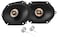 Infinity Kappa 6X85X7 300 Watts Max 100 Watts RMS 2Way Coaxial Car Audio Stereo Multi Element Speakers with UniPivot Tweeters with Oversized Voice Coils Pair Bundled with Alphasonik Earbuds