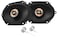 Infinity Kappa 6X85X7 300 Watts Max 100 Watts RMS 2Way Coaxial Car Audio Stereo Multi Element Speakers with UniPivot Tweeters with Oversized Voice Coils Pair Bundled with Alphasonik Earbuds