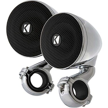KICKER 47PSM32 PSM 3 Powersports Weather Proof Enclosed Mini System Chrome 2Ohm