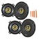 KICKER 46CSC44 Two Pairs of CSSeries CSC4 4Inch 100mm Coaxial Speakers 4Ohm 2 Pairs