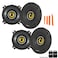 KICKER 46CSC44 Two Pairs of CSSeries CSC4 4Inch 100mm Coaxial Speakers 4Ohm 2 Pairs