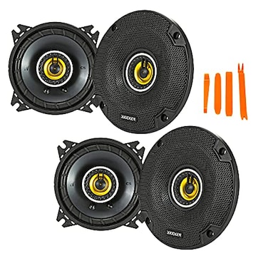 KICKER 46CSC44 Two Pairs of CSSeries CSC4 4Inch 100mm Coaxial Speakers 4Ohm 2 Pairs