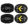 KICKER Speaker Package of 2 Items Four 6x9 DS Series Coaxial Speakers 4Ohm 2X 43DSC6504