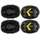 KICKER Speaker Package of 2 Items Four 6x9 DS Series Coaxial Speakers 4Ohm 2X 43DSC6504