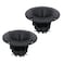 REElua 2Pcs Tweeters 98MM Speakers 150W 48ohm Trebles Ceramic Piezo Loudspeakers Round Horn