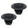 REElua 2Pcs Tweeters 98MM Speakers 150W 48ohm Trebles Ceramic Piezo Loudspeakers Round Horn
