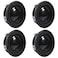 Shutao 4Pcs Audio Speaker 4Ohm 3W 15 Inch Full Range Audio Speaker HiFi Stereo Woofer Loudspeaker Black