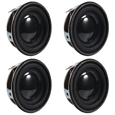 Shutao 4Pcs Audio Speaker 4Ohm 3W 15 Inch Full Range Audio Speaker HiFi Stereo Woofer Loudspeaker Black