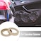 X AUTOHAUX 2Pcs Car Speaker Spacer Ring Adaptor Brackets Mounting Spacer Recess Bezel Plate Wood 78mm ID Universaly for 4 Inch Speakers