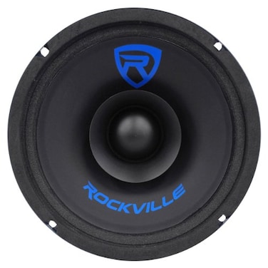 Rockville RM68SP MidRange Car Speaker 65 120W 8 Ohm Dual Cone Kevlar Foam Suspension Bullet Phase Plug CEA Compliant Perfect for Car Audio