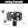 DROK 5W5W Mini Audio Amplifier Board PAM8406 DC 5V Digital Stereo Power Amp 20 Dual Channel Class D Amplify Module for Speaker Sound System DIY