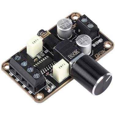 DROK 5W5W Mini Audio Amplifier Board PAM8406 DC 5V Digital Stereo Power Amp 20 Dual Channel Class D Amplify Module for Speaker Sound System DIY