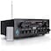 Pyle 2Channel Stereo Amplifier with Bluetooth Wireless 250W Audio Receiver Perfect for Karaoke with Dual Mic in with Echo Mic TalkOver FM Radio USBA MP3 Player RCA AUX Remote PTA24BT5