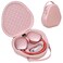 Canboc Case Compatible with Apple Max Wireless OverEar Headphones Extra Space fits Cable Charger Pink PU