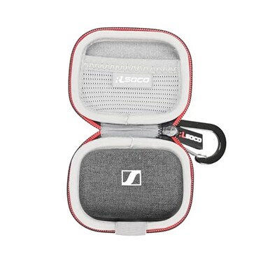 RLSOCO Carrying Case for Sennheiser Momentum True Wireless 43 Smart Earbuds Black Case Only