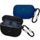 easyBee 2 Pack Case Compatible with Jabra Elite 8 Active Gen 2 Elite 10 Gen 2 Elite 8 ActiveElite 10 Cover with 2 Keychain Soft Silicone Shockproof Protective Kit Black Blue