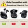 easyBee 2 Pack Case Compatible with Soundcore Liberty 4 Pro Charging Cover with 2 Keychain and AntiLost Strap Soft Liquid Silicone Ultra Thin Shockproof Protective Kit Black and Blue