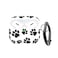 AGAOSH for Airpods Pro 2nd Generation Case Cover with KeychainCute Paw Print Soft Silicone Skin Protective Accessories for New Apple Airpods Pro 2 Gen Charging Case Paw