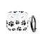AGAOSH for Airpods Pro 2nd Generation Case Cover with KeychainCute Paw Print Soft Silicone Skin Protective Accessories for New Apple Airpods Pro 2 Gen Charging Case Paw
