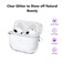 Aircawin Compatible with Airpods 3 Case Clear GlitterSparkle Bling Case for Airpods 3rd Generation Case Cover 2021Full Protective Soft TPU Case for Airpod 3 Case with KeychainGlitter