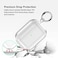 Aircawin for Airpods Pro 2nd Generation Case Clear 2023Shockproof Compatible with Airpods Pro 2 Cover 2022Airpods Pro Protector 2019Full Protective Soft TPU with CarabinerClear
