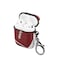 KAMPETACE Airpods 12 Case FootballFootball Design Hard Scratch Proof Case Leather Cover for Earphone Airpods 12with Keychain Front LED Visible