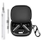 Ziseyoru Case Cover Compatible with Soundcore Liberty 4 Pro by Anker Soft Silicone Liberty 4 Pro Earbuds Protective Case with Cleaner Kit with Carabiner Keychain Accessories Black