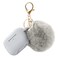 Cypher.V Case Cover for Airpods Pro 2nd Generation Charging Case 2022 Soft Silicone Protective Case with Keychain and Cute Puff Pom Pom Ball Kit Front LED Visible Grey