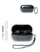 WUNIAK Case Cover for Sony WFC710N Truly Wireless NoiseCanceling Earbuds Clear Soft TPU Protective Cover with Keychain and Cleaner Kit for Women Men Shockproof SkinClear