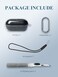 WUNIAK Case Cover for Sony WFC710N Truly Wireless NoiseCanceling Earbuds Clear Soft TPU Protective Cover with Keychain and Cleaner Kit for Women Men Shockproof SkinClear