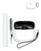 WUNIAK Case for Bowers Wilkins Pi8 Wireless Earbuds inEar Bluetooth Earphones Soft Silicone Protective Portable Scratch Shock Resistant Shell with Cleaner Kit Carabiner LanyardWhite
