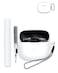 WUNIAK Case for Bowers Wilkins Pi8 Wireless Earbuds inEar Bluetooth Earphones Soft Silicone Protective Portable Scratch Shock Resistant Shell with Cleaner Kit Carabiner LanyardWhite