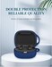 WUNIAK Case for JBL Live Pro 2 Wireless Noise Canceling Earbuds Soft Silicone Protective Portable Scratch Shock Resistant Shell with Cleaner Kit Carabiner LanyardBlue