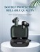 WUNIAK Case for Soundcore by Anker P30i Earbuds Soft Silicone Protective Portable Scratch Shock Resistant Hard Shell with Cleaner Kit Carabiner LanyardBlack