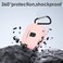 claiol Claiol Premium Silicone Case for TAGRY X08 Wireless Earbuds with Carabiner Pink