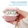 CASEFUN Compatible with AirPods 4 Case Premium Soft Silicone Protective Case Cover for Apple AirPods 4th Generation with Cleaner Kit Keychain Accessories for Women Girls