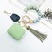KOUJAON Compatible with AirPods Case Cover Soft Silicone Protective Cover with Bracelet Keychain Compatible with Apple AirPods 2nd 1st Generation Charging Case Avocado Green