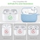 KOUJAON Compatible with Airpods Pro 2nd Generation Case Cover 2022 Soft Silicone Protective Cover with Bracelet Keychain for Apple Airpods Pro 2 Case for Women Sky Blue